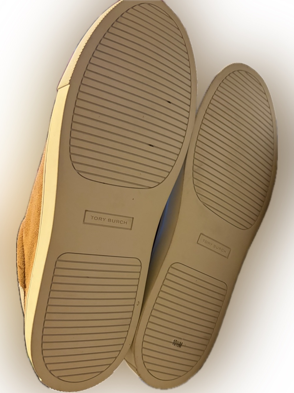 Tory Burch Camel Suede Low-Top Sneakers with Cream Accents - Picture 5 of 16